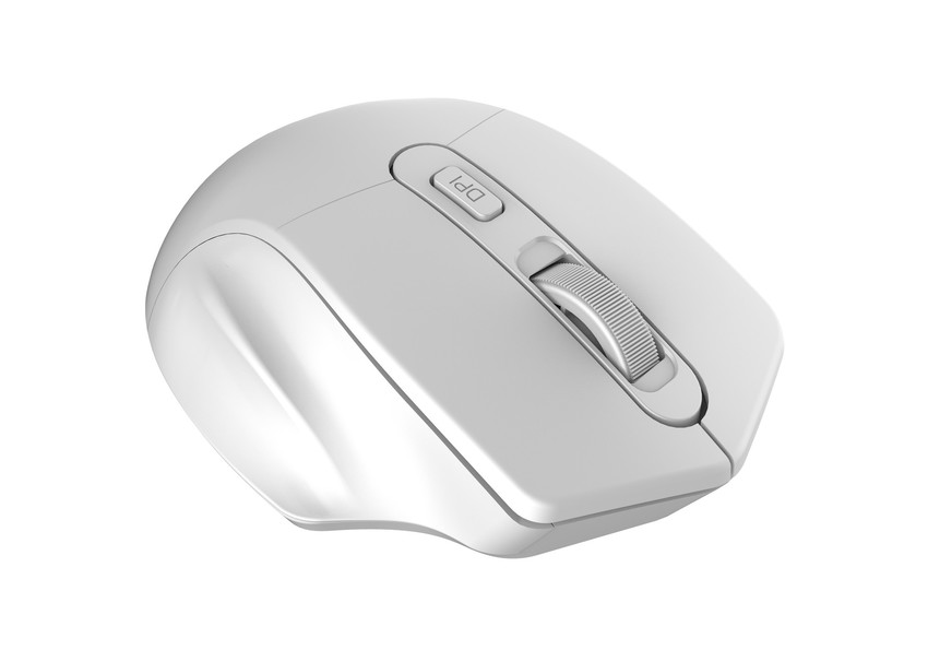 CANYON myš optická bezdrátová MW-15PW, nastavitelné rozlišení 800/1200/1600 dpi, 4 tl, USB reciever, bílá perlet