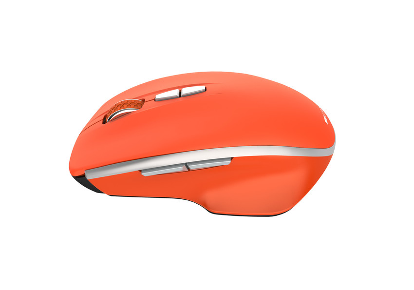 CANYON myš optická bezdrátová MW-21R, nastavitelné rozlišení 800/1200/1600 dpi, 7 tl, USB reciever, červená