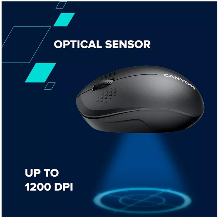 CANYON myš optická bezdrátová MW-4, 1200 dpi,3 tl., Bluetooth, AA baterie, bílá
