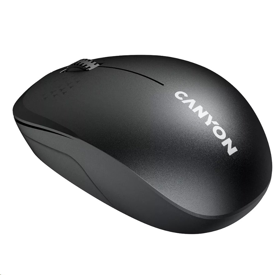 CANYON myš optická bezdrátová MW-4, 1200 dpi,3 tl., Bluetooth, AA baterie, černá