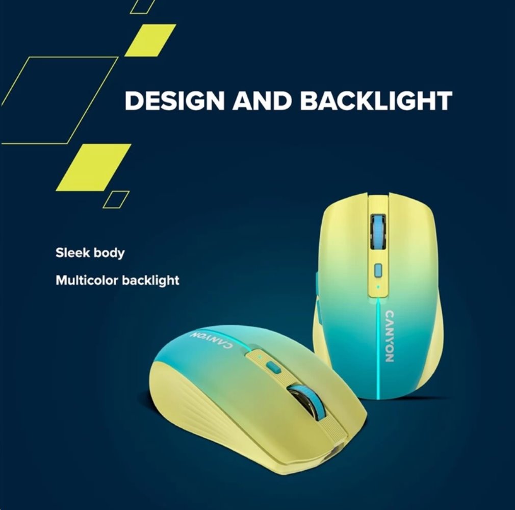 CANYON drátová USB myš s 3 tlačítky, 800 dpi, čern