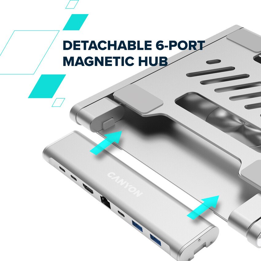 Canyon OnStand2 chladící podložka pod Laptop s USB hubem