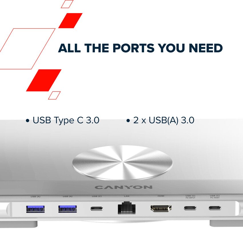 Canyon OnStand2 chladící podložka pod Laptop s USB hubem