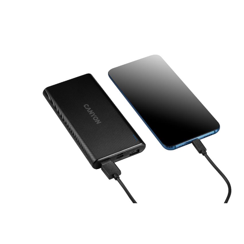 CANYON Power Bank PB-106B,10000mAh Li-poly,černá