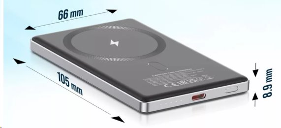 CANYON Power bank PB-505 slim Magsafe 5000 mAh PD20W Dark Grey