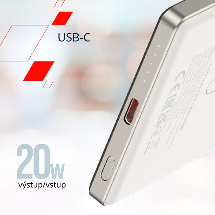 CANYON Power bank PB-505 slim Magsafe 5000 mAh PD20W Dark Grey