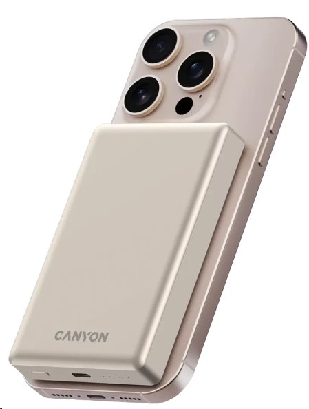 CANYON Power Bank PB-510, 10000 mAh Sim Magsafe wireless power bank, PD 20W,