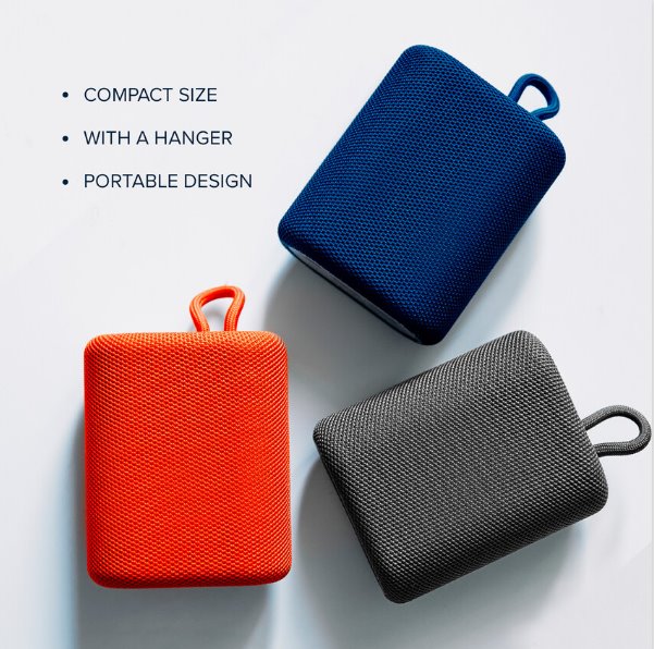 CANYON reproduktor BSP-4, BT V5.0, BLUETRUM AB5365A, 5W, 1200mAh, USB-C, microSD, červená
