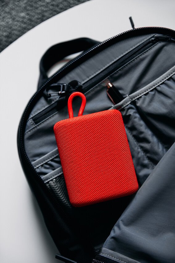 CANYON reproduktor BSP-4, BT V5.0, BLUETRUM AB5365A, 5W, 1200mAh, USB-C, microSD, červená
