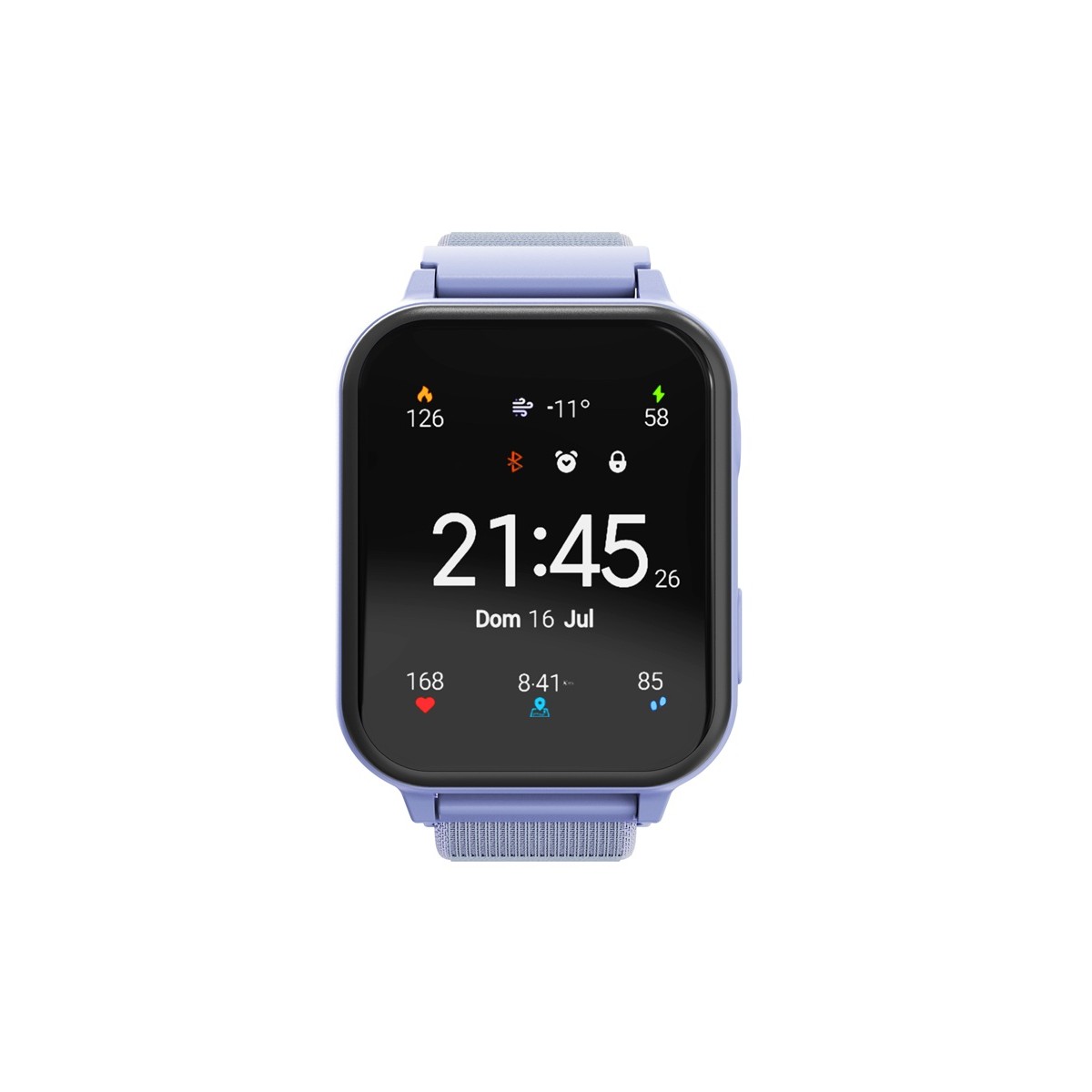 CANYON smart hodinky Alfie KW-37 BLUE, 1,69" IPS, IP66, Nano-SIM, obousměrné volání, 16 her, 512MB, MP3 Study&Game