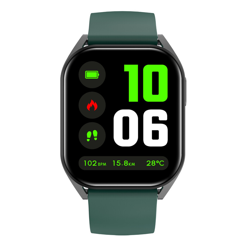 CANYON smart hodinky Chatter SW-58 GREEN, 1,8" IPS, BT volání, hlasový asistent s AI, 123 sport. režimů, IP67