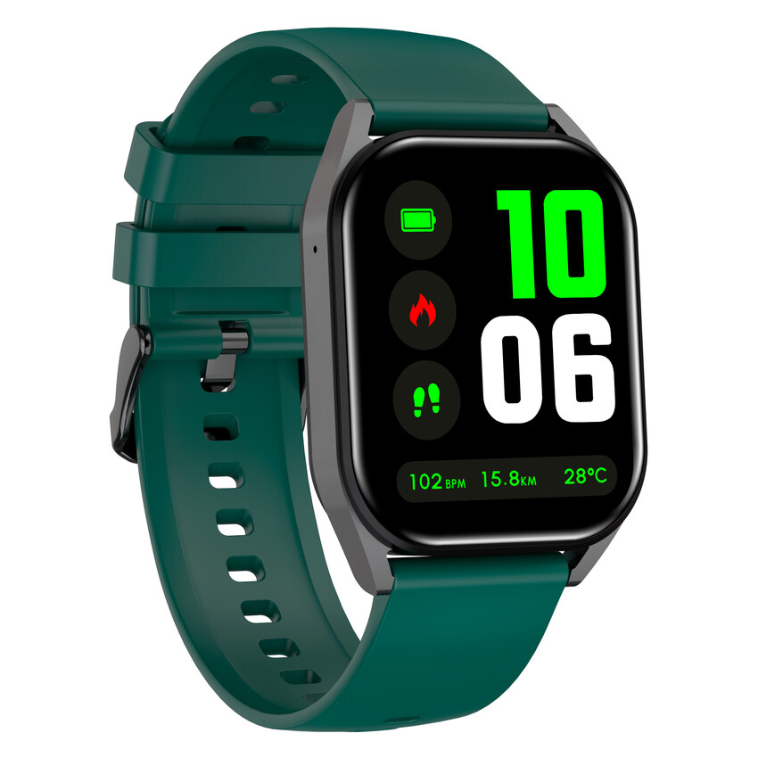 CANYON smart hodinky Chatter SW-58 GREEN, 1,8" IPS, BT volání, hlasový asistent s AI, 123 sport. režimů, IP67