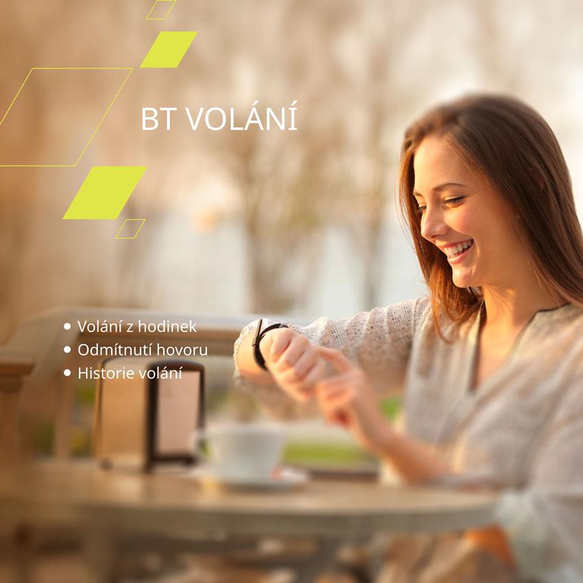 CANYON smart hodinky Chatter SW-58 GREEN, 1,8" IPS, BT volání, hlasový asistent s AI, 123 sport. režimů, IP67