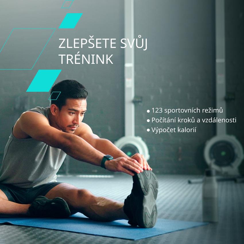 CANYON smart hodinky Chatter SW-58 GREEN, 1,8" IPS, BT volání, hlasový asistent s AI, 123 sport. režimů, IP67