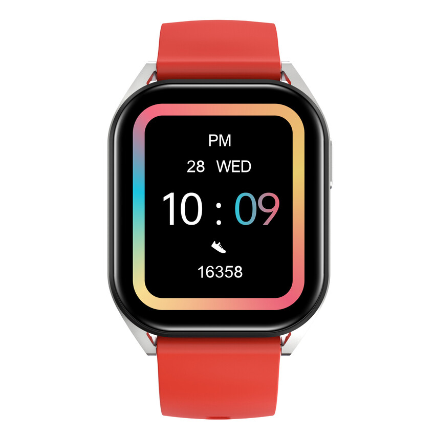 CANYON smart hodinky Chatter SW-58 RED, 1,8" IPS, BT volání, hlasový asistent s AI, 123 sport. režimů, IP67