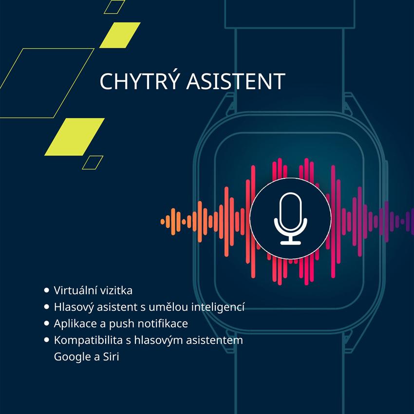 CANYON smart hodinky Chatter SW-58 RED, 1,8" IPS, BT volání, hlasový asistent s AI, 123 sport. režimů, IP67