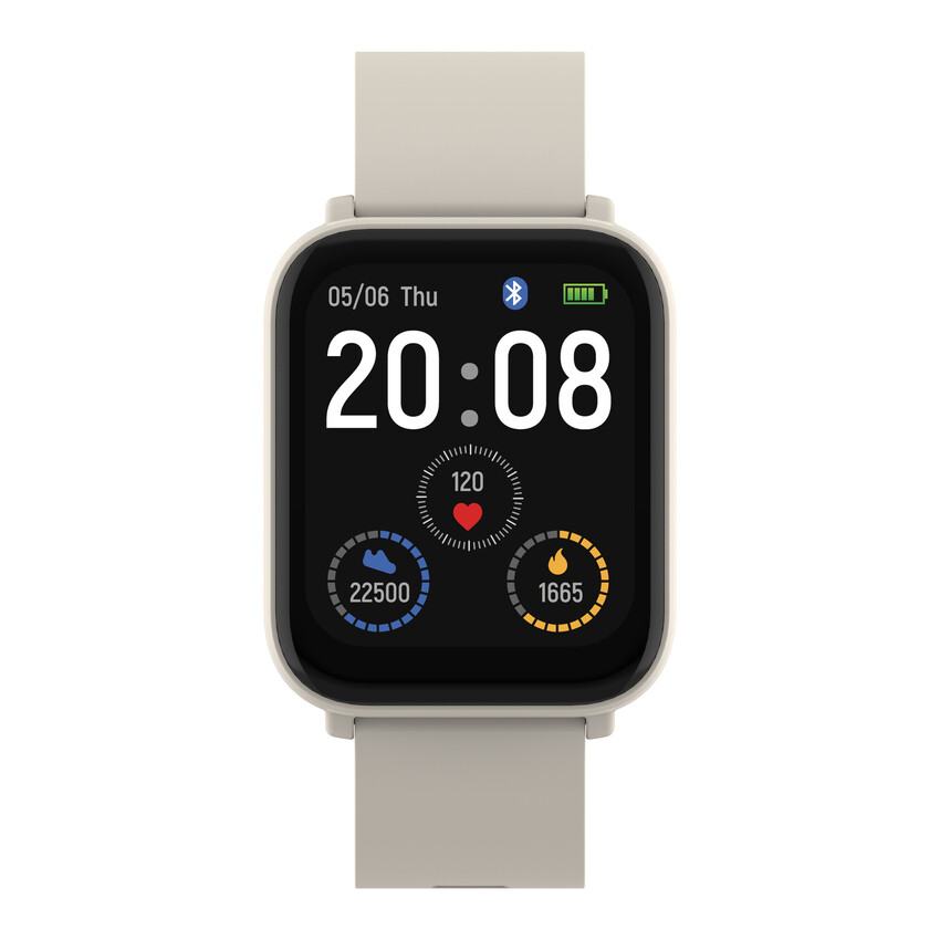 CANYON smart hodinky EASY SW-54, 1,7" IPS displej, 14 sport režimů, IP68, Android/iOS, white