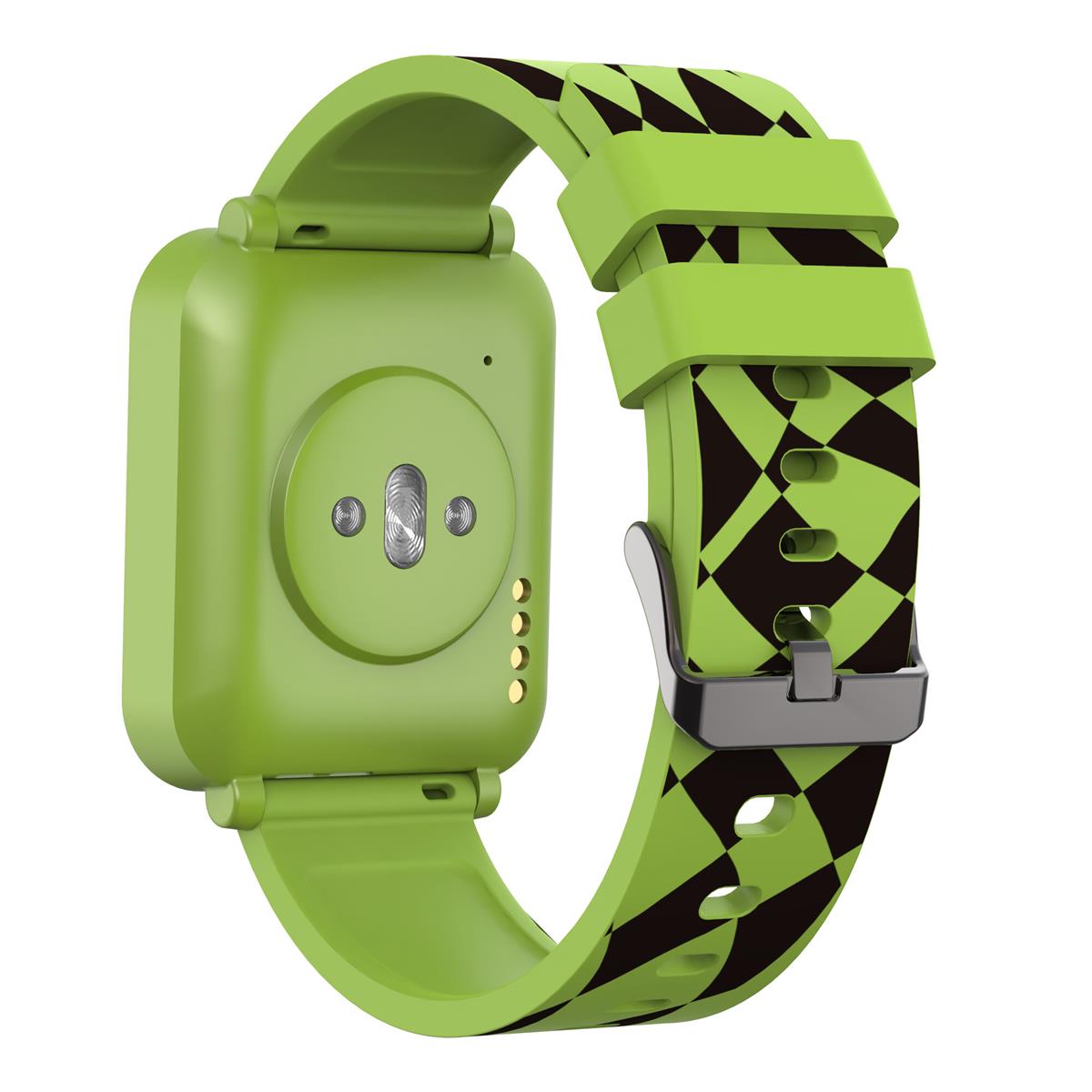 CANYON smart hodinky Joyce KW-43 GREEN, 1,54" IPS, 512MB paměť, IP67, 25 sport.režimů, 3 hry, MUSIC