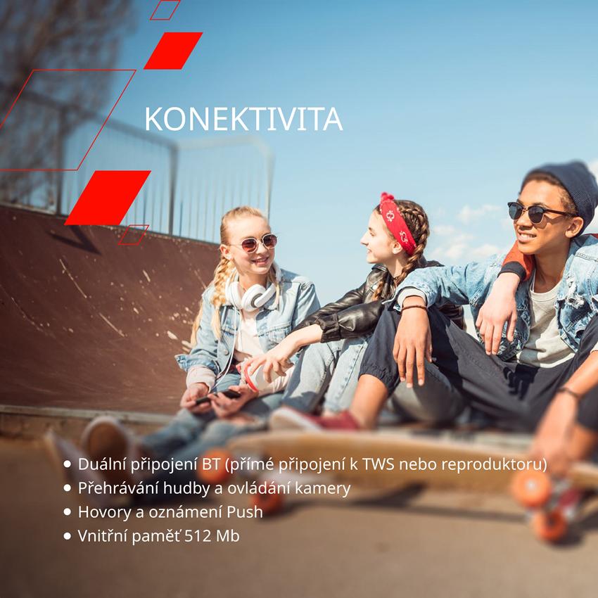 CANYON smart hodinky Joyce KW-43 WHITE, 1,54" IPS, 512MB paměť, IP67, 25 sport.režimů, 3 hry, MUSIC