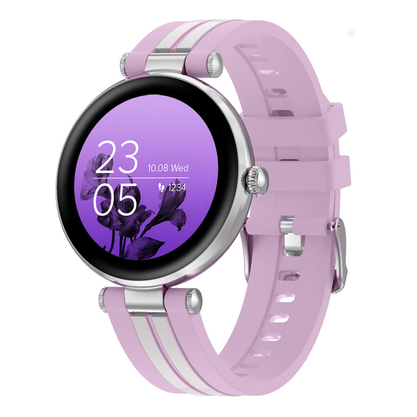 CANYON smart hodinky Semifreddo SW-61 PINK, 1,19" AMOLED displej, 25 multi-sport, IP68, Android/iOS