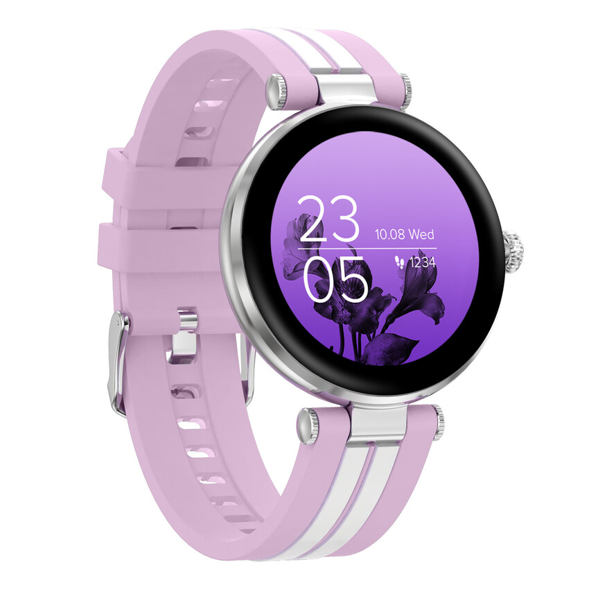 CANYON smart hodinky Semifreddo SW-61 PINK, 1,19" AMOLED displej, 25 multi-sport, IP68, Android/iOS