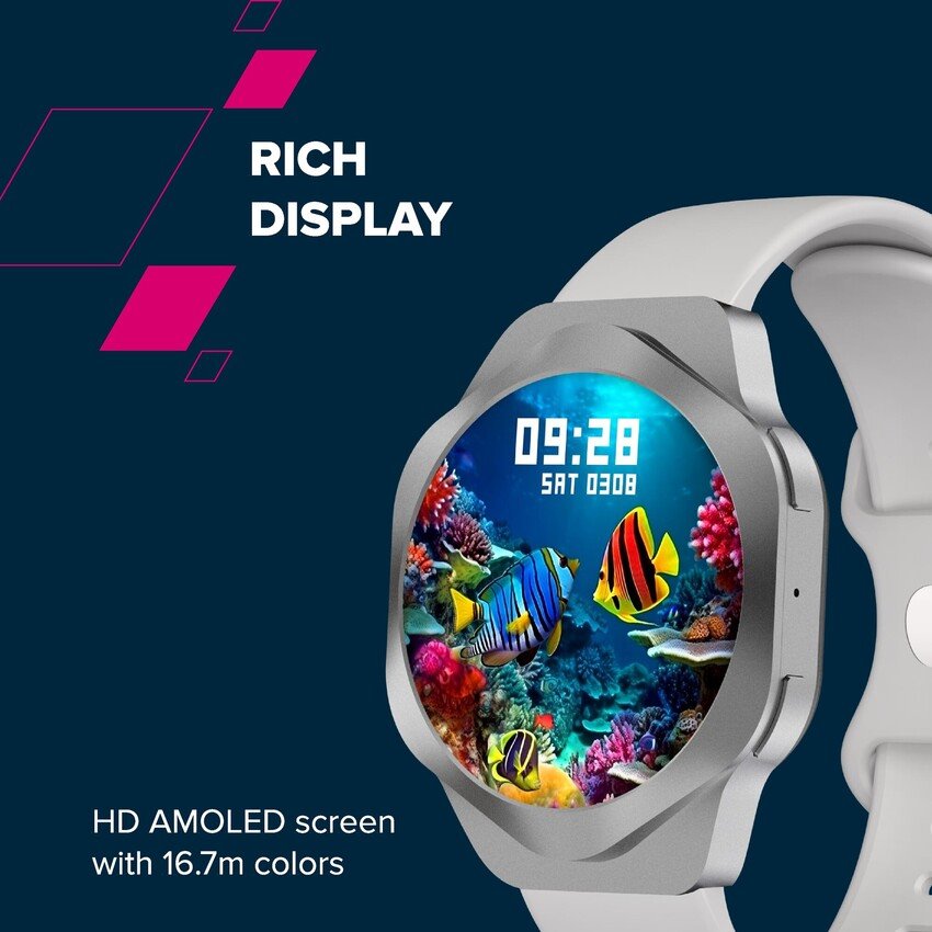 CANYON Smart Watch Hexagon 88 BT-CALL Black