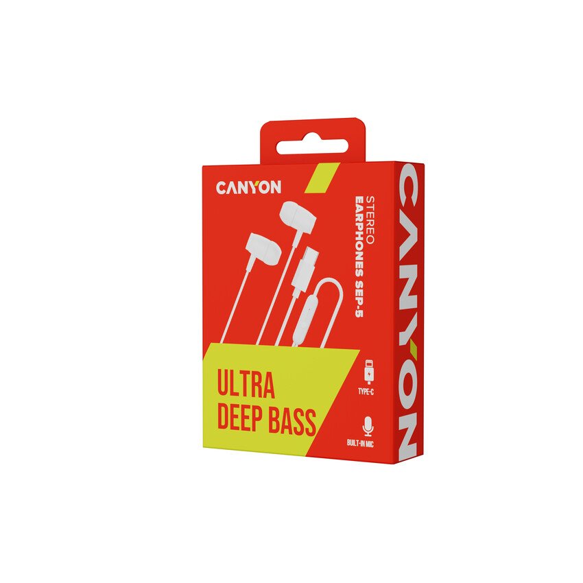 CANYON špunty SEP-5 TYPE-C White