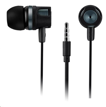 CANYON stereo sluchátka SEP-3, špunty do uší, černo - tmavě šedá