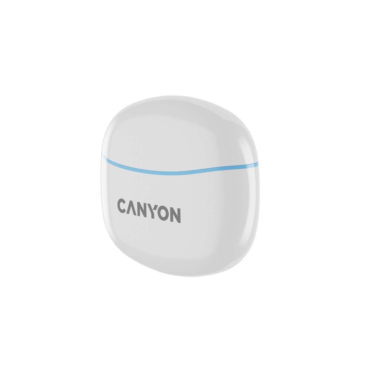 CANYON TWS-5 BT sluchátka s mikrofonem, BT V5.3 JL 6983D4, pouzdro 500mAh+40mAh až 38h, modrá