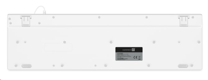 CONNECT IT Chocolate RNBW kancelářská podsvícená klávesnice (CZ + SK verze) WHITE