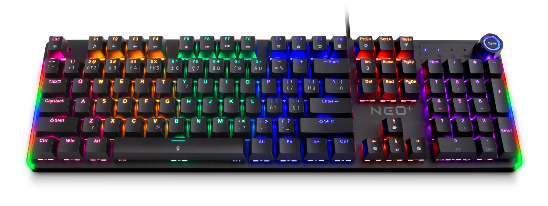 CONNECT IT Mechanická klávesnice NEO2 + CZ + SK layout Černo-Červená