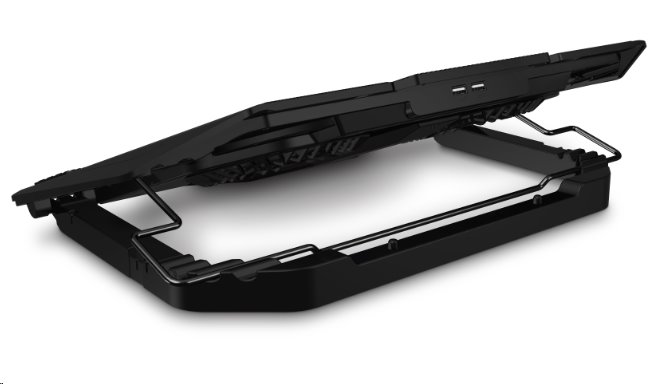 CONNECT IT NEO RGB chladicí podložka pod notebook, ČERNÁ