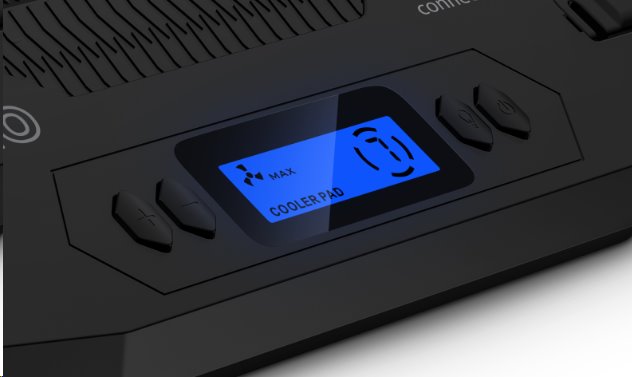 CONNECT IT NEO RGB chladicí podložka pod notebook, ČERNÁ