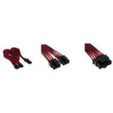 Corsair Premium Individually Sleeved 12+4pin PCIe Gen 5 12VHPWR 600W cable, Type 4, BLACK/RED