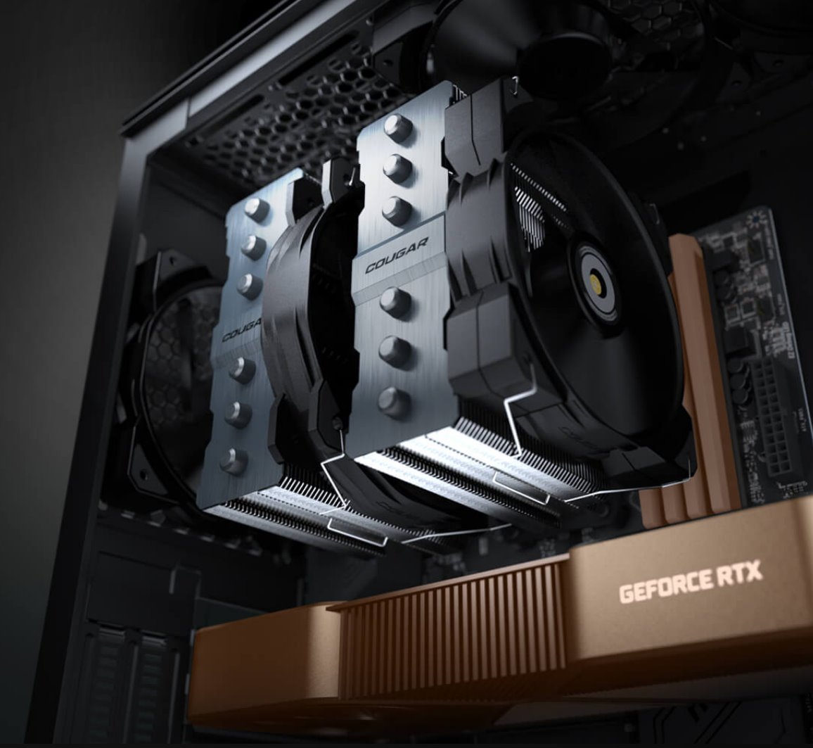 COUGAR chlazení FORZA 135 CPU Air Cooling 153x140x160mm HDB