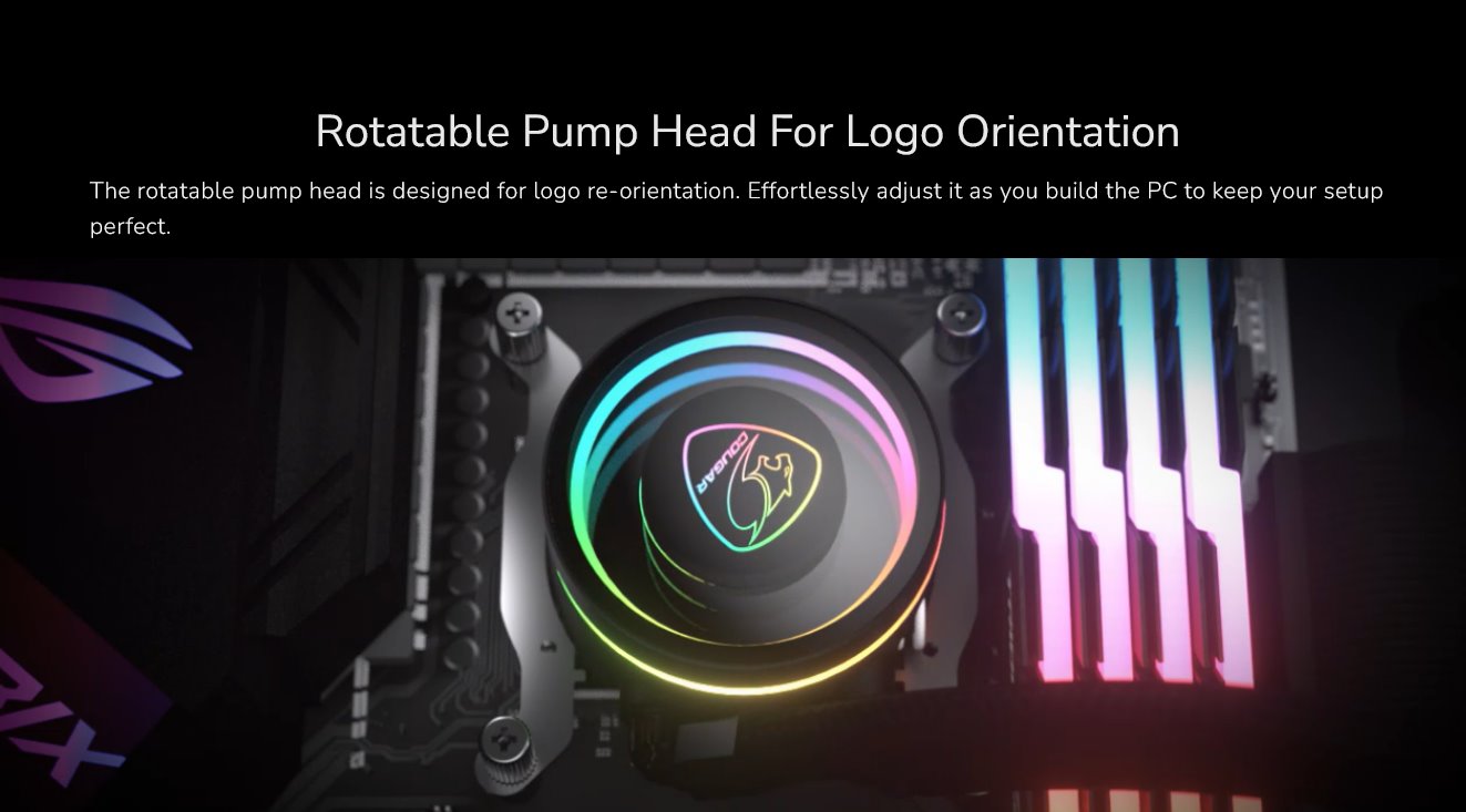 COUGAR chlazení POSEIDON ELITE ARGB 360 AIO vodní white