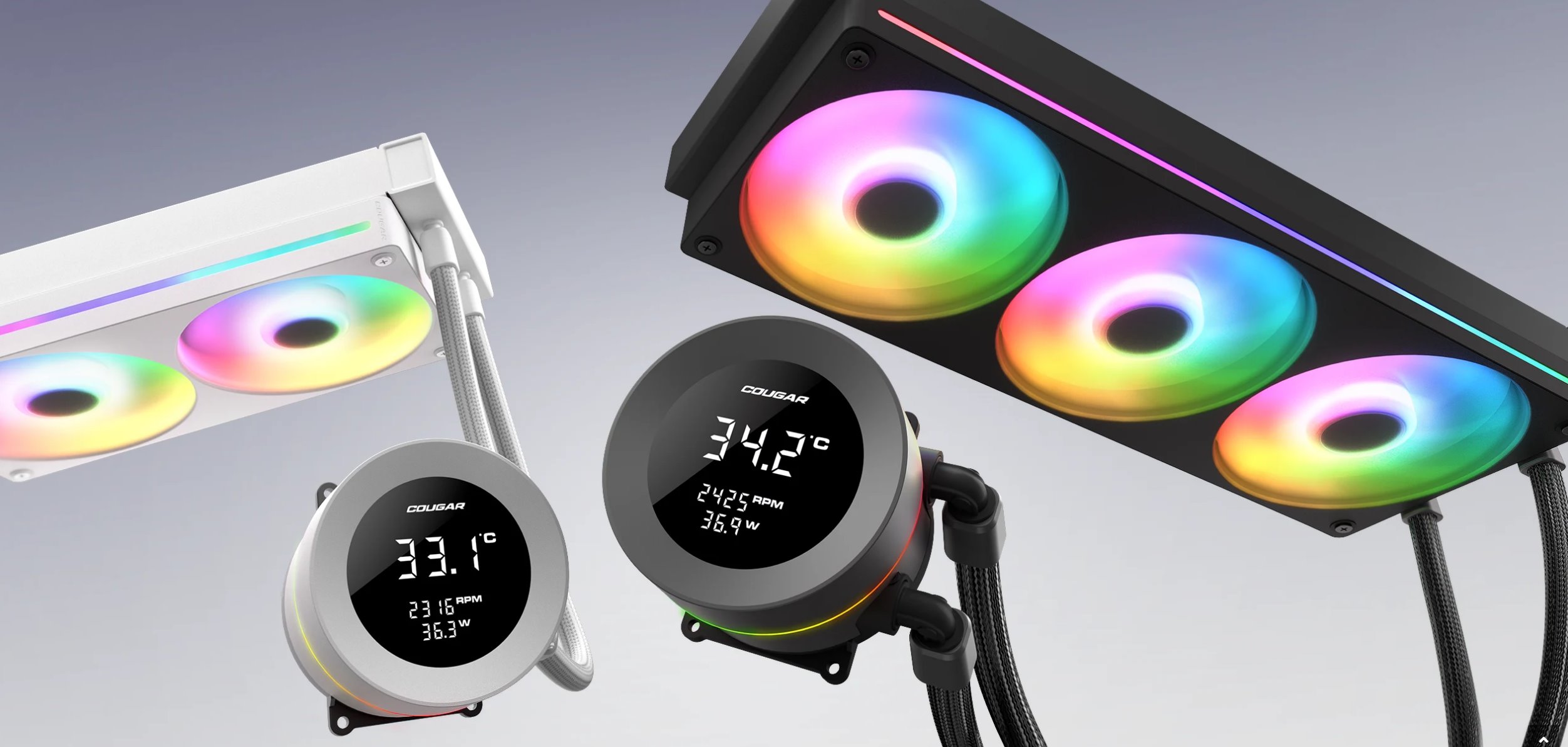 COUGAR chlazení POSEIDON VISTEK ARGB 240 AIO vodní black