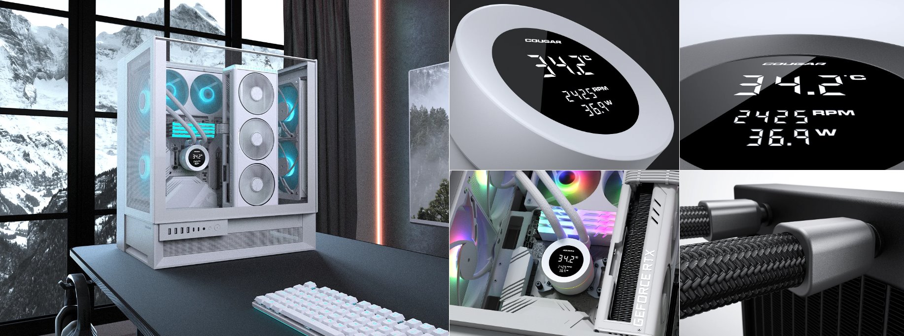 COUGAR chlazení POSEIDON VISTEK ARGB 240 AIO vodní black