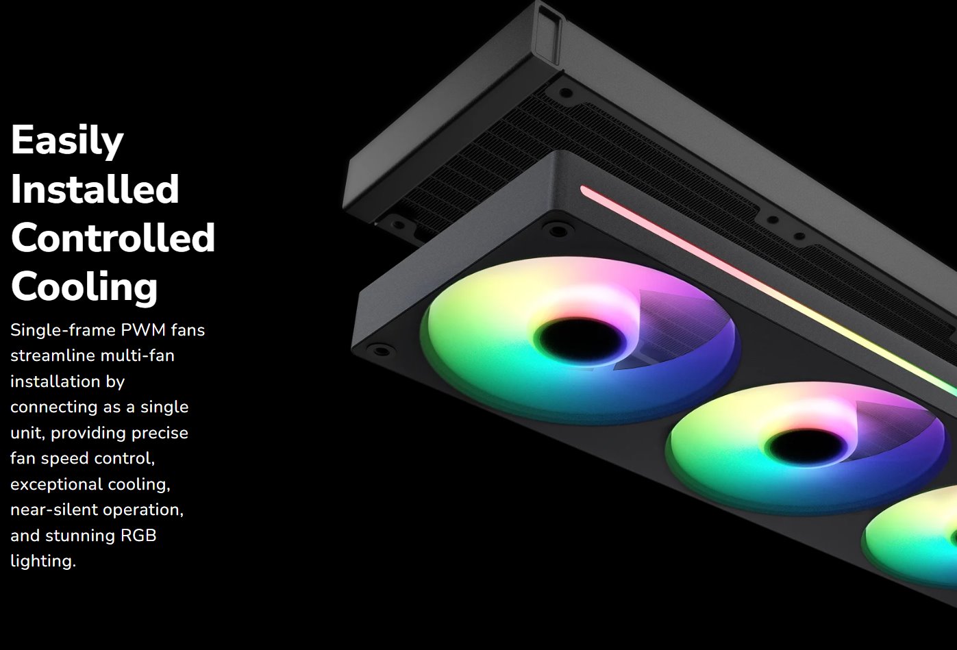 COUGAR chlazení POSEIDON VISTEK Pro ARGB 240 AIO vodní black