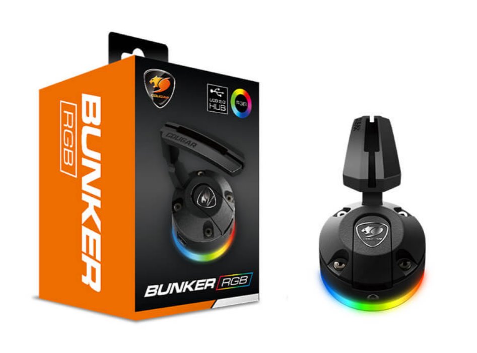 COUGAR držák kabelu myši Bunker RGB s USB HUBem