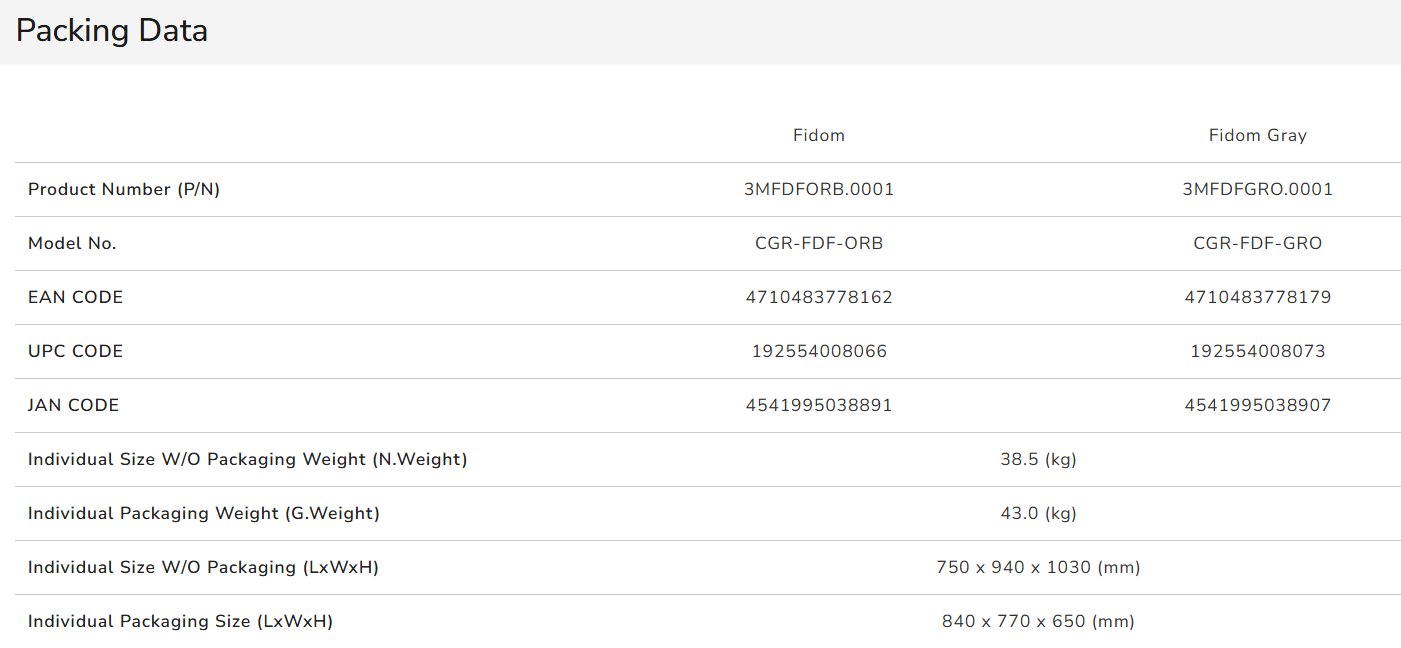 COUGAR herní křeslo FIDOM Orage/Black