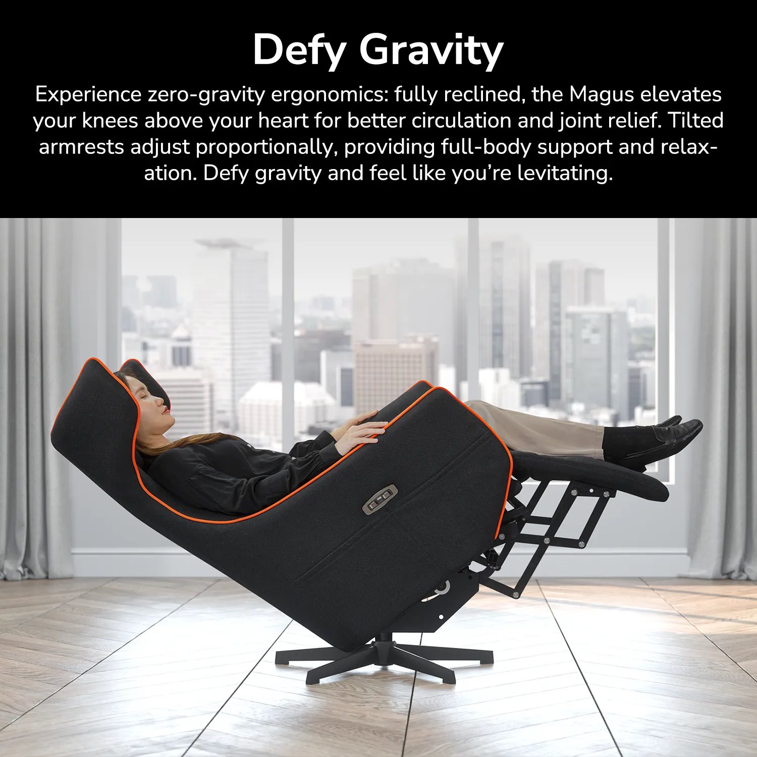 COUGAR herní křeslo MAGUS Orange/Black