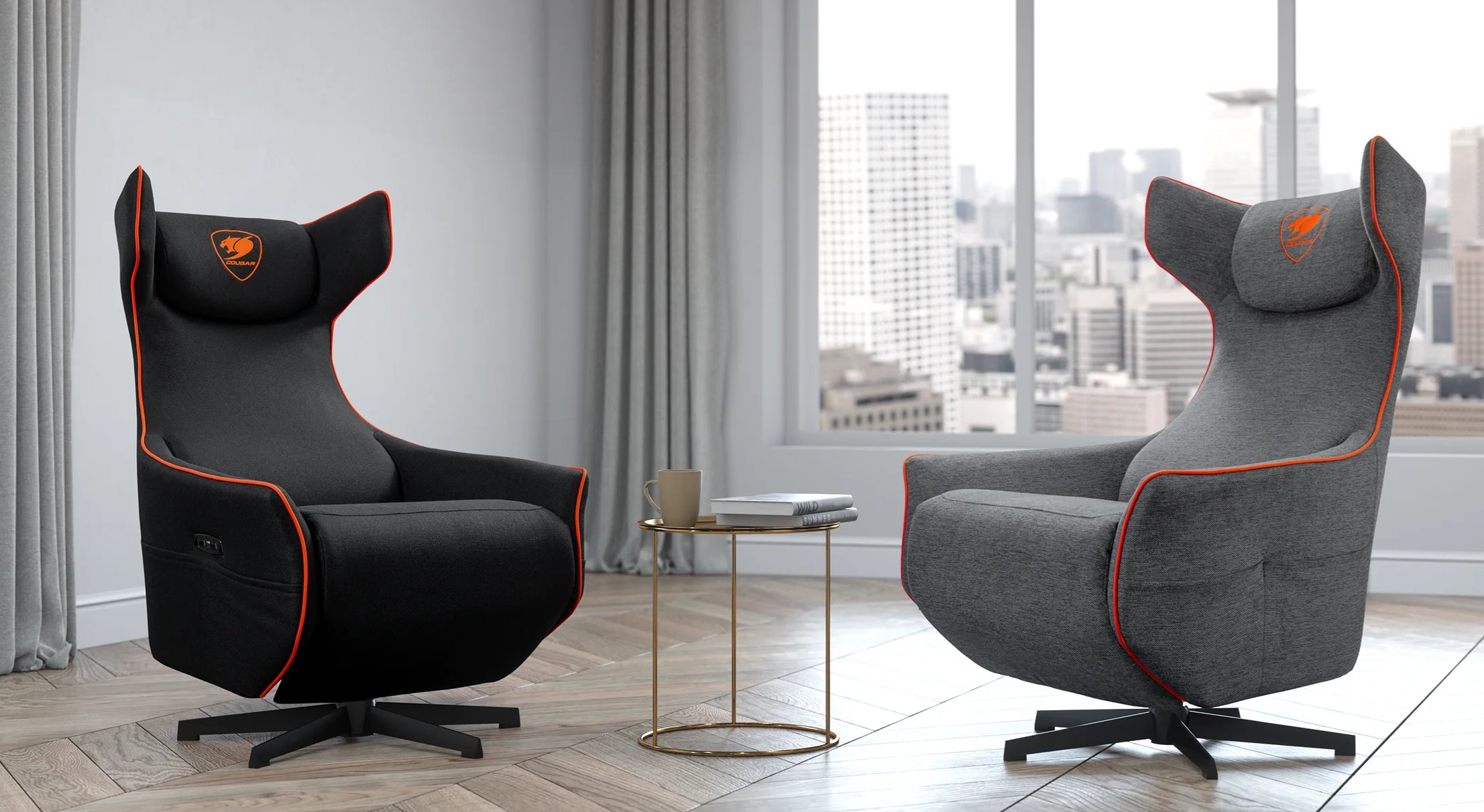 COUGAR herní křeslo MAGUS Orange/Gray