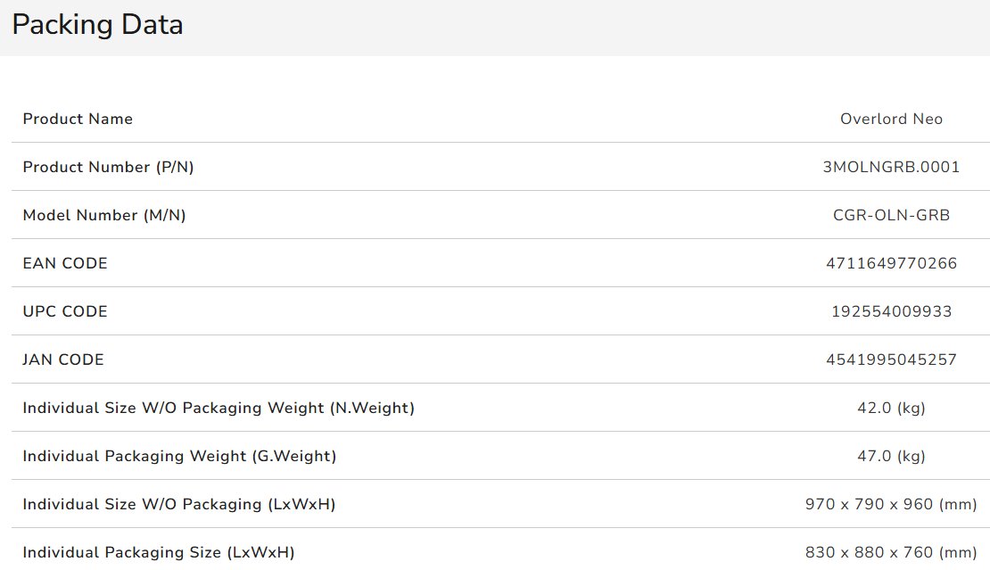 COUGAR herní křeslo OVERLORD NEO