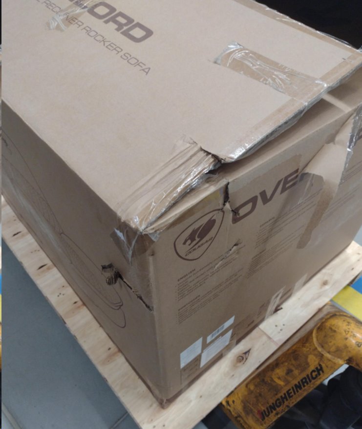 COUGAR herní křeslo OVERLORD - poškozený obal