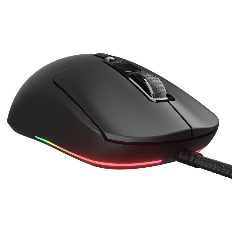 COUGAR herní myš drátová MINOS NEO BLACK, 6 tl., čip PixArt 3327, 6000dpi, 220 IPS, 63g, USB-A, Ultraflex kabel 1.8m