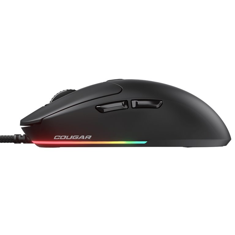 COUGAR herní myš drátová MINOS NEO BLACK, 6 tl., čip PixArt 3327, 6000dpi, 220 IPS, 63g, USB-A, Ultraflex kabel 1.8m
