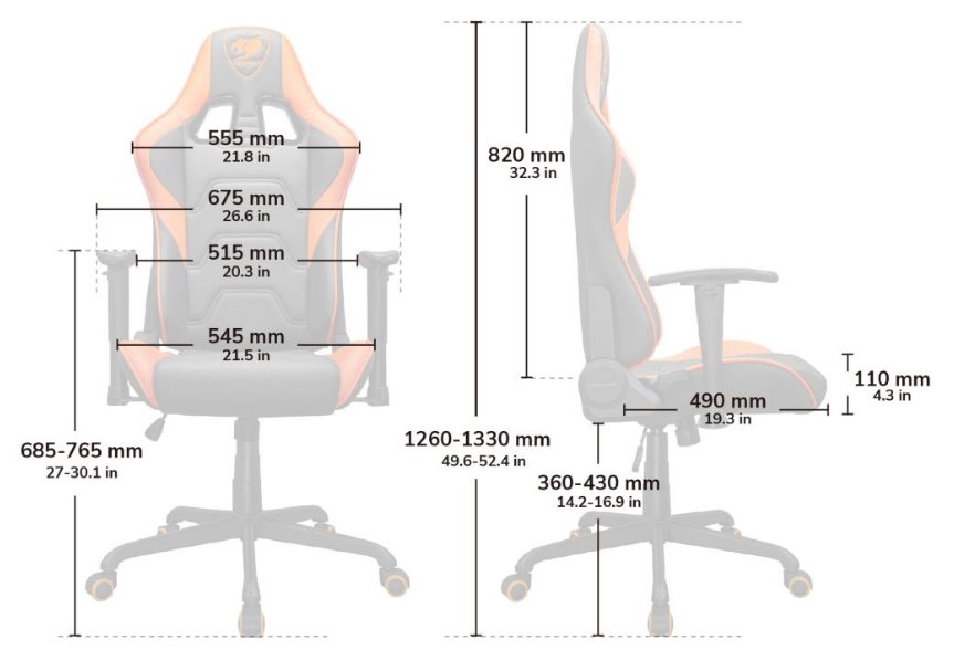 COUGAR herní židle ARMOR ELITE - černá