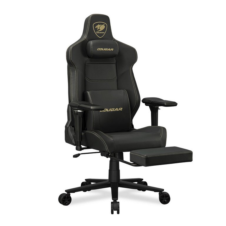 COUGAR herní židle ARMOR EVO M - černá/gold - s podnožkou