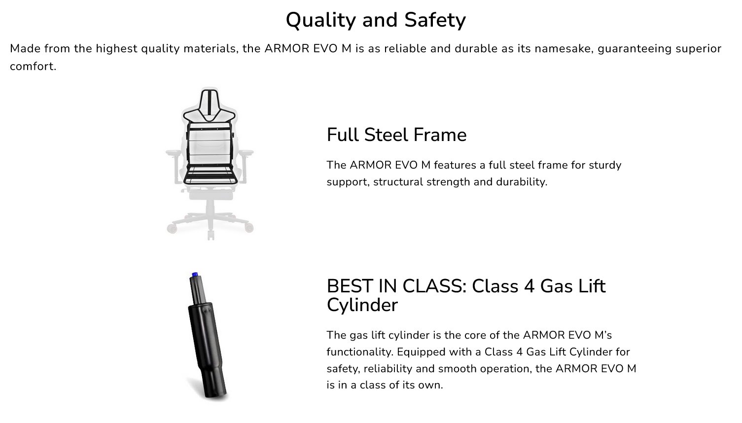 COUGAR herní židle ARMOR EVO M - černá/oranžová - s podnožkou